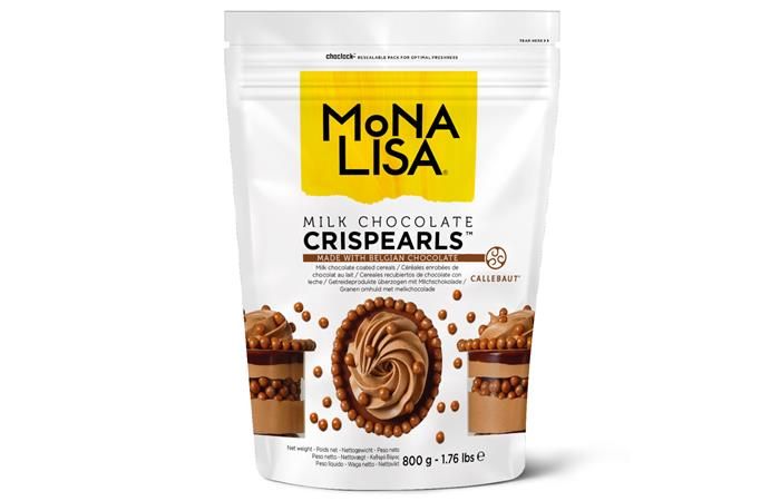 MoNA LISA – Шоколадные драже Crispearls™ Milk (CHM-CC-CRISPE0-02B) из молочного шоколада с хрустящим слоем внутри, 800г по 4шт в коробке