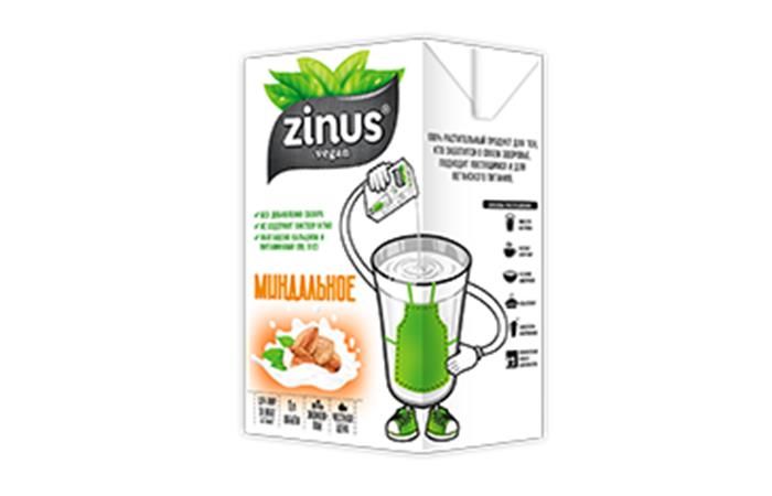 ZINUS - Миндальный напиток 1,0л в упаковке по 12шт.