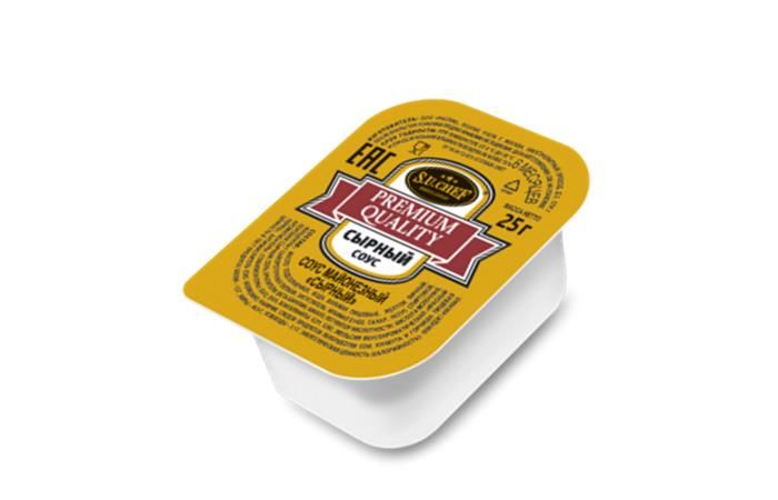 S.U.CHEF – Сырный соус порционный 25г, [коробка 120шт]