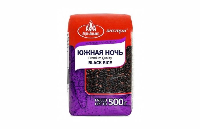 Агро-Альянс – рис черный "Южная ночь" 500г в упаковке по 8 штук